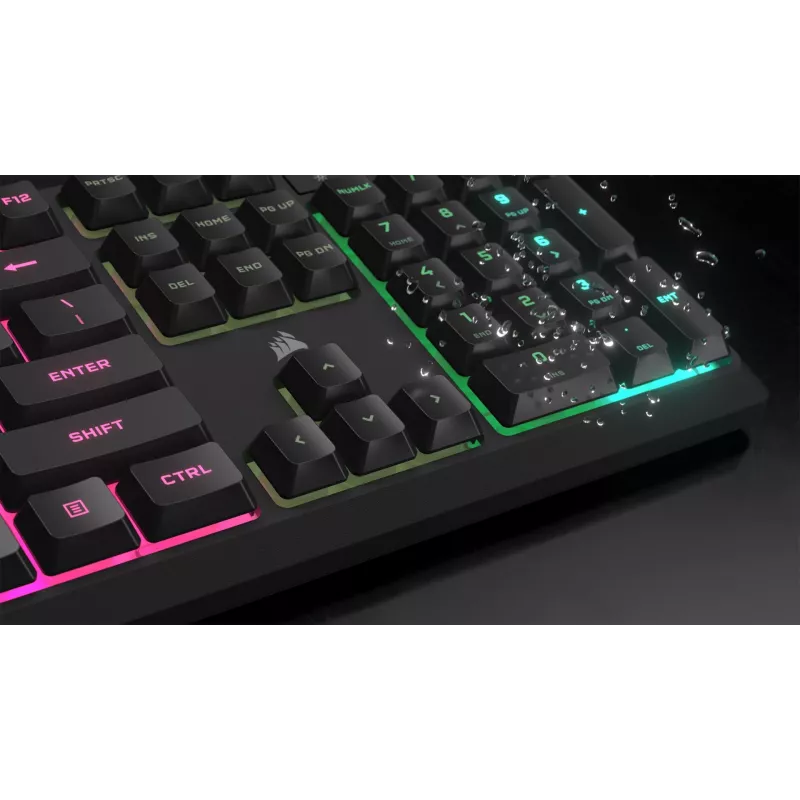 Corsair CH-9226D65-DE teclado Gaming USB QWERTZ Alemão cinzento
