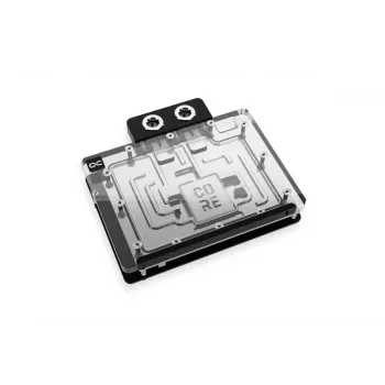 Backplate Alphacool 10265 acrílico alumínio cromado cobre nylon preto 161 mm