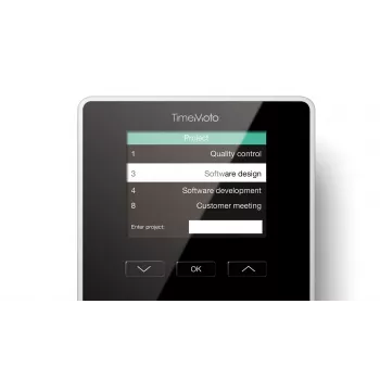Relógio de ponto Safescan 125-0586 preto impressão digital palavra-passe smartcard