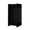 Roupeiro cama meble PAFOS 2D 90×55,5×198,5 cm Preto mate — 2 prateleiras