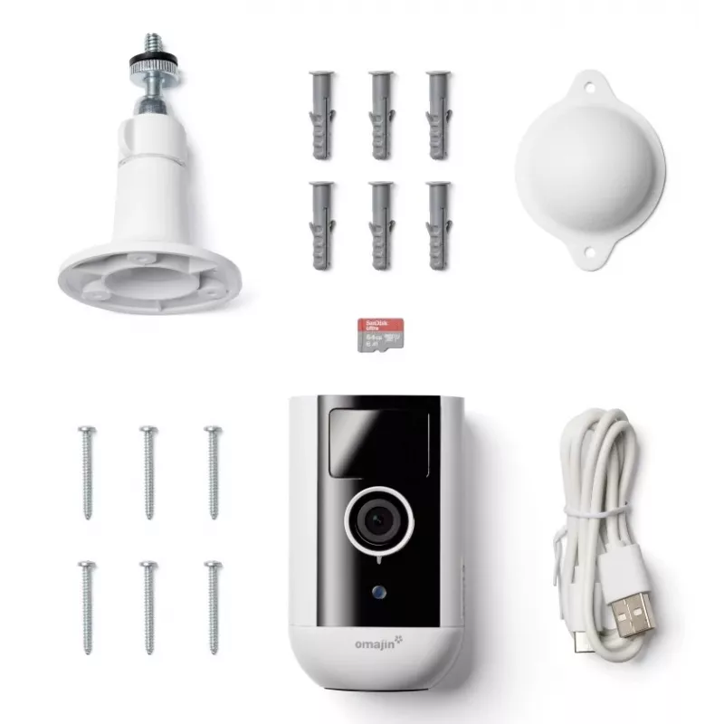Câmara de segurança IP omajin by Netatmo OWC-01-EU Wi-Fi 4