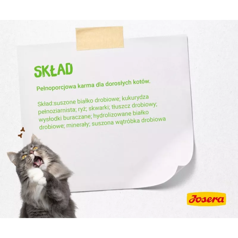 Josera SensiCat alimento seco para gatos 2 kg Adult fígado