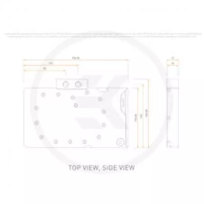 Bloco de água para GPU EKWB EK-Quantum Vector³ Suprim RTX 5090, D-RGB, Backplate - acrílico