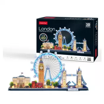 Puzzle 3D CubicFun Cubic Fun City Line London LED 107 unid.