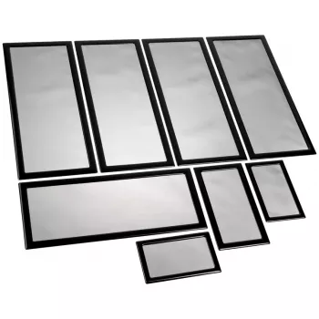 Conjunto de filtros de poeira Demciflex para Lian Li PC-O11 Air - preto/preto
