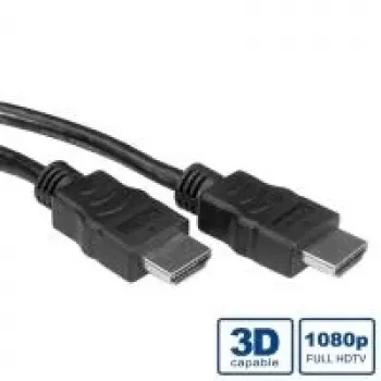 VALUE High Speed - Cabo de vídeo/áudio/rede - HDMI - HDMI, 19 pinos (macho) - HDMI, 19 pinos (macho) - 15 m - preto (11.99.5547)