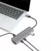 Hub LogiLink USB 3.2 Gen2 4+1 portas 2x USB-A 2x USB-C PD 100W alumínio
