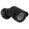 Câmara tubular falsa CEE IR1800 B, câmara de vigilância simulada com LEDs IR, preto