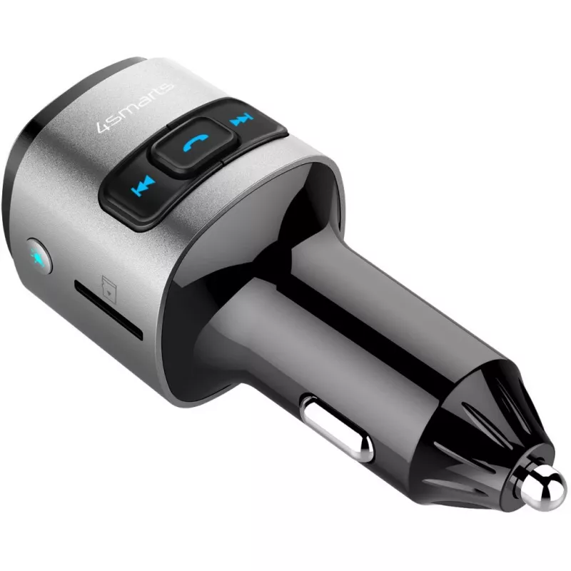 Transmissor FM 4smarts 456201 isqueiro preto prateado AM FM Bluetooth