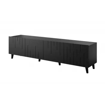 Móvel RTV BARI 200x42x52 preto mate