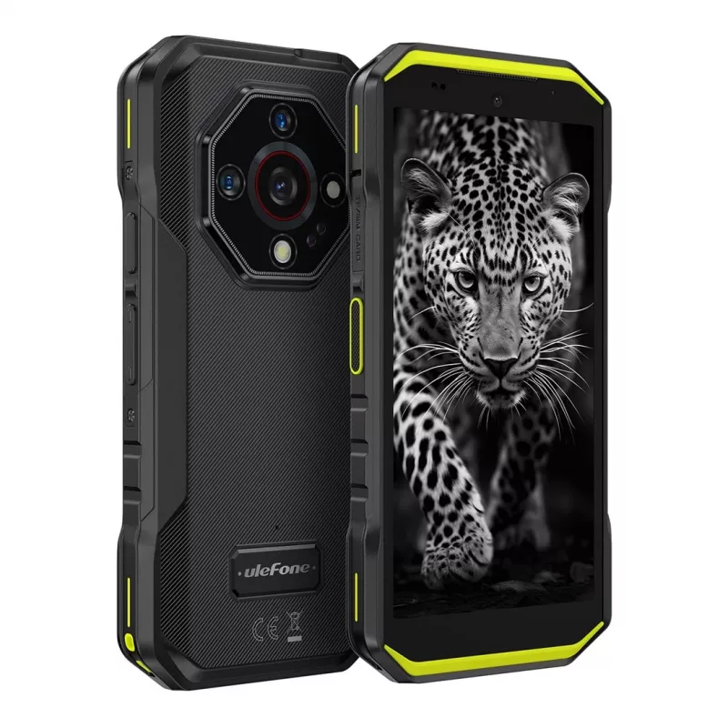Ulefone Armor X32 smartphone, 5,65 polegadas, 6 GB RAM, 128 GB, Android 14, 5500 mAh, Vivid Green