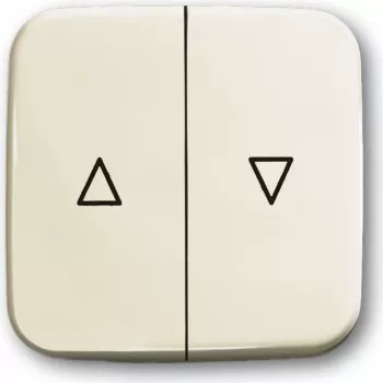Tecla BUSCH-JAEGER com inscrição estore 2504-212 Duro 2000 SI branco 2504-212 (1713-0-0155)