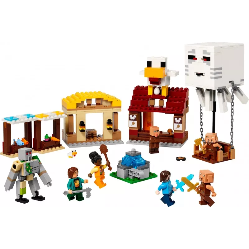 LEGO MINECRAFT 21273 O ataque do balão Ghast à aldeia