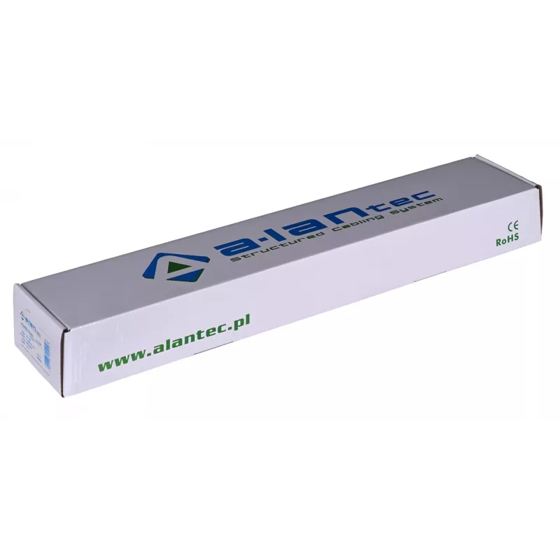 Alantec Régua de alimentação 19 polegadas 1U, 8x CEE 7/5, interruptor, 1,8m (PZ081U)