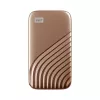 WD My Passport WDBAGF0020BGD - SSD - encriptado - 2 TB - externo (portátil) - USB 3.2 Gen 2 (conector USB-C) - AES de 256 bits - dourado
