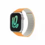 Pulseira GUAN Premium Pro para Apple Watch 44/45/42/49/46 mm — Laranja/branco