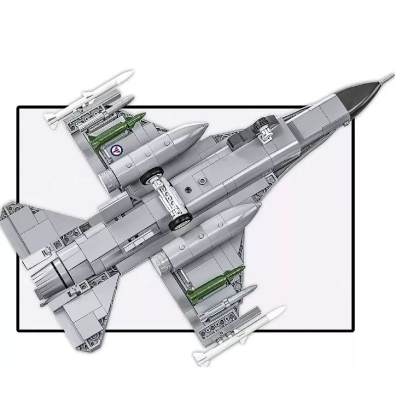 Conjunto de construção Cobi F-16AM Fighting Falcon, 495 peças, modelo à escala