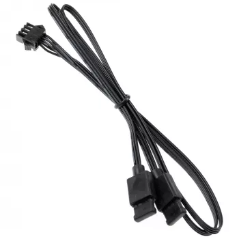Adaptador de cabo Kolink ventoinha 4 pinos para 3 pinos 5V ARGB, 0,4 m