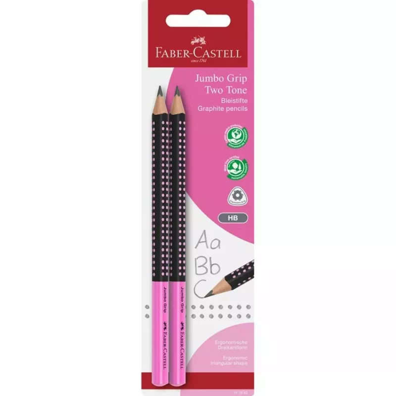 Lápis FABER-CASTELL Jumbo Grip Two Tone 2xBS BK