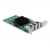 Placa DeLOCK PCI Express x4 para 4 x USB 3.0 externo Quad Channel - formato Low Profile