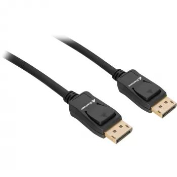 Cabo DisplayPort Sharkoon 1.4 8K 3 m, DisplayPort 1.4, 3m de comprimento, suporta resolução 8K