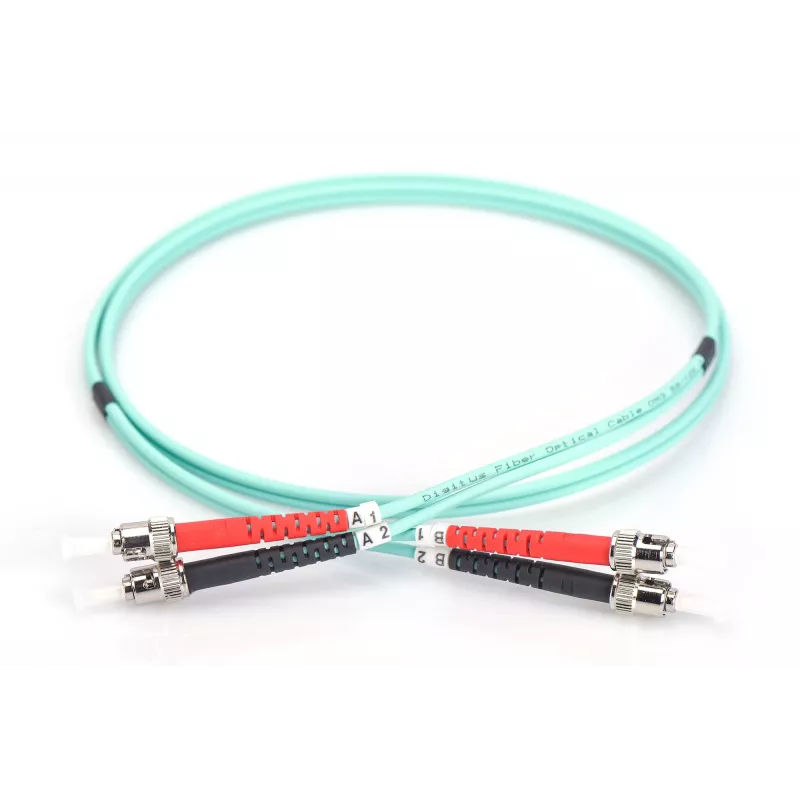 Cabo de patch de fibra ótica Digitus OM3 ST/ST 2m