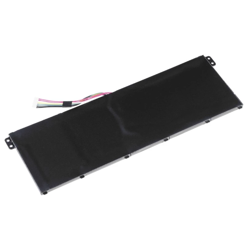 Bateria Green Cell AC52 para Acer Aspire E11 ES1-111M ES1-131 E15 ES1-512 Chromebook CB3-111 CB5-311, 11,4V 2200mAh Li-Ion, 3 células, preta