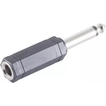 Adaptador ShiverPeaks 57003 — ficha jack mono 6,3 mm para conector fêmea jack 6,3 mm
