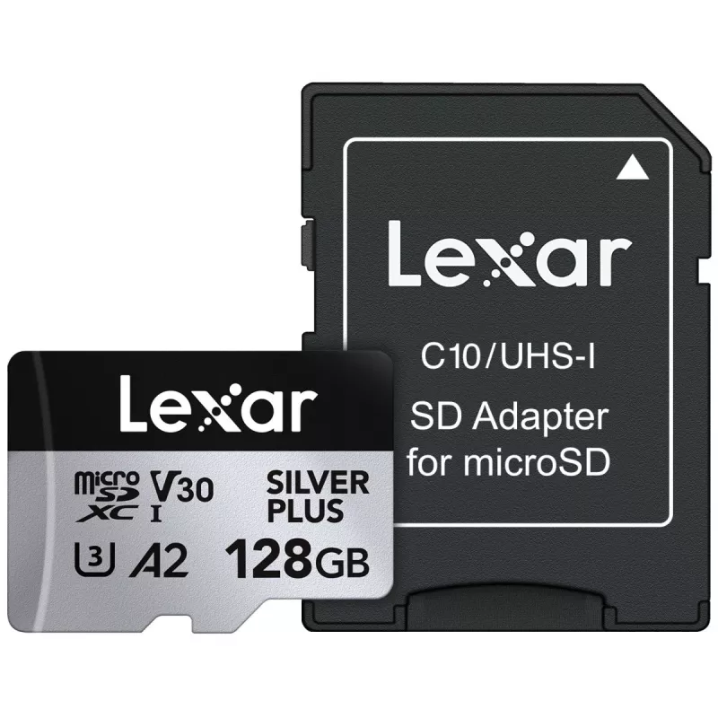 Memória flash Lexar 128 GB UHS-I MicroSDXC Professional SILVER PLUS