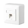 METZ CONNECT BTR E-DAT C6 8(8) AP - tomada de parede - RJ-45 - branco puro, RAL 9010 (1307370002-I)
