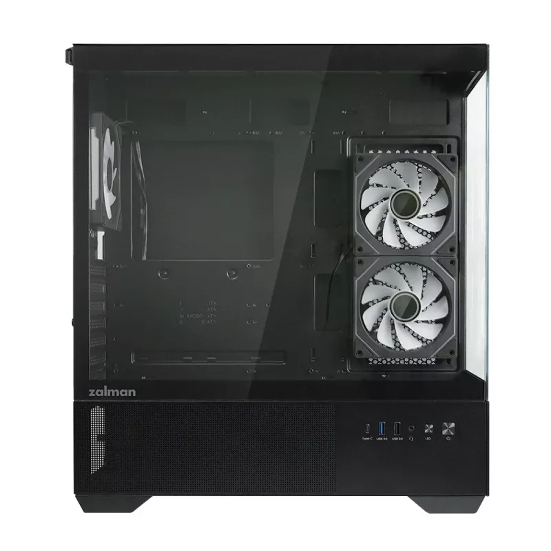 Caixa de PC CHRONIX V2 Mid Tower ventoinhas ARGB x3 preta