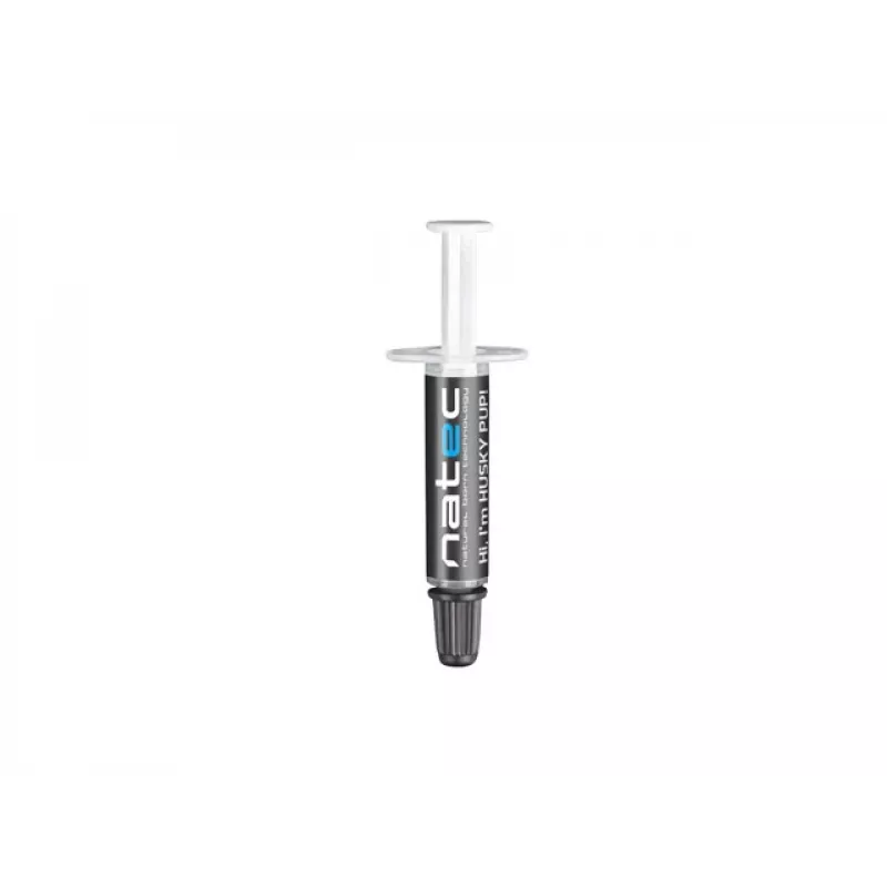 Pasta térmica NATEC Husky Pup, condutividade térmica 4,63 W/m·K, -30–280°C, cinzento