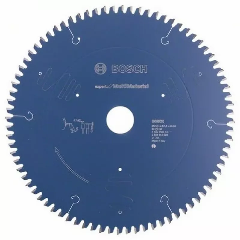 Bosch 2608642528 Expert for Multi Material lâmina de serra circular, 254 mm, furo de 30 mm, 2,4 mm, 80 dentes