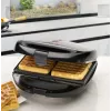 Clatronic ST/WA 3670 Máquina de sandes 800 W preto, aço inoxidável