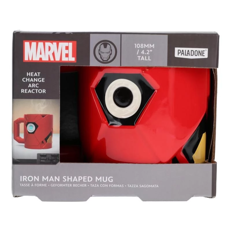 Caneca Paladone Iron Man modelada vermelha 0,5L unidade
