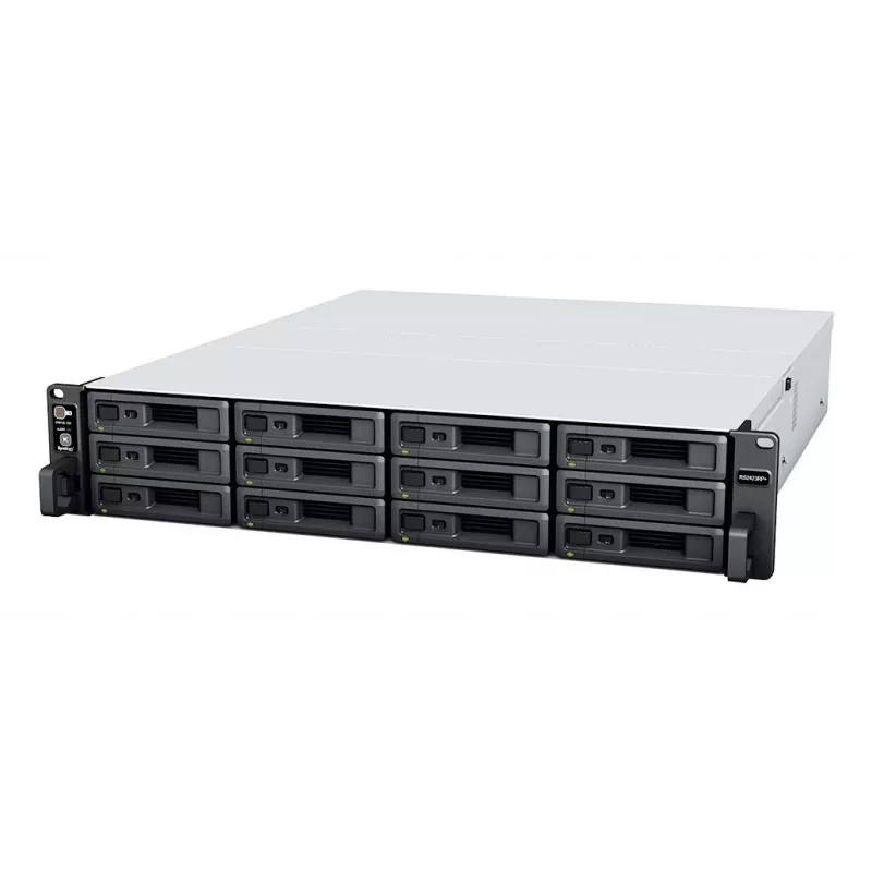 Synology RackStation RS2423+ NAS/servidor de armazenamento em rack (2U) Ryzen Embedded V1780B 8 GB DDR4 0 TB DiskStation Manager preto, cinzento