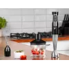 LAFE BlendMix BRK-003A conjunto de varinha mágica, 800 W, 2 velocidades, turbo, lâmina de aço inoxidável, copo de 0,6 l, preto/prateado