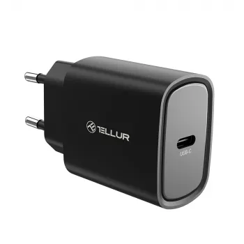 Carregador de rede USB-C PD 20W Tellur preto