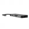 Hub USB Type-C Green Cell HUBGC01 — 7 portas: 3×USB‑A 3.2 Gen 1, 1×USB‑C 3.2 Gen 1, HDMI, leitor de cartões microSD+SD — Prateado
