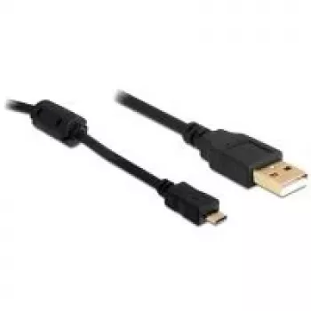 Cabo USB DeLOCK USB 2.0 A para USB-Micro-B 3m preto