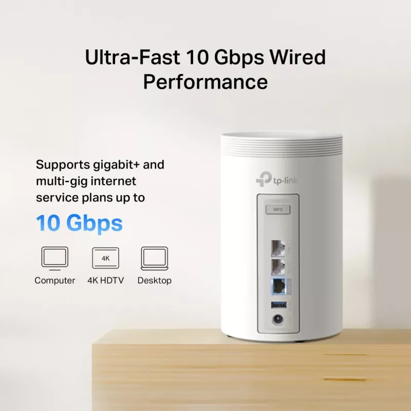 TP-LINK Deco BE68 (pack de 3) Sistema Mesh Wi-Fi 7