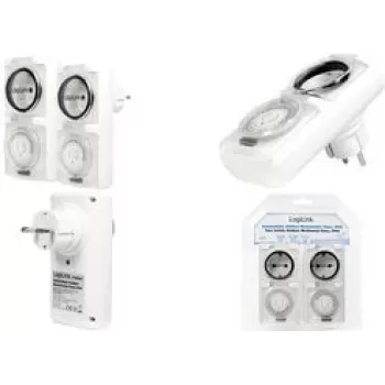 LogiLink ET0006A Temporizador, branco, pack de 2
