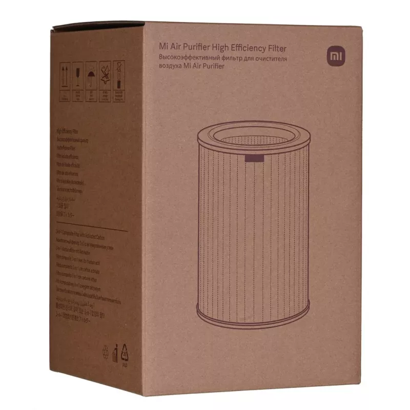 Filtro HEPA de substituição para purificador de ar Xiaomi SCG4021GL, 360° de três camadas, CADR 380 m³/h, 200×200×293 mm