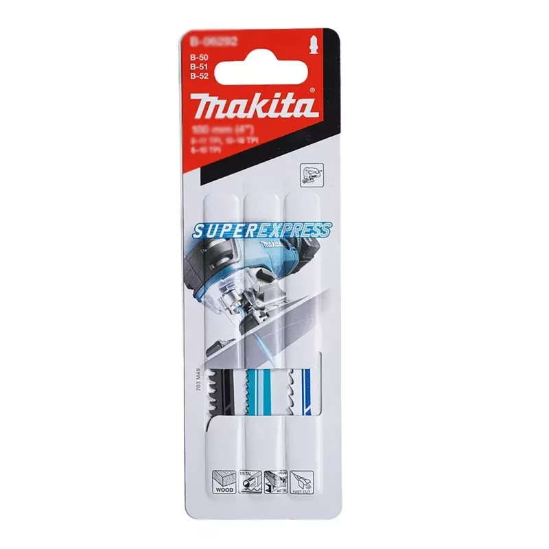 Makita DJV180ZX LXT 18 V serra tico-tico pendular a bateria, pêndulo de 3 níveis, 0–2600 cursos/min, sem bateria, com lâminas