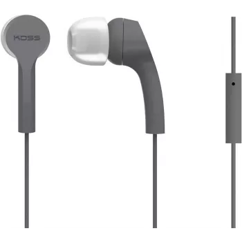 Koss | Auscultadores | KEB9iGRY | Com fio | In-ear | Microfone | Cinzento