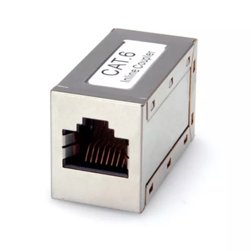 Acoplador modular ROLINE RJ-45 Cat.6 blindado prateado