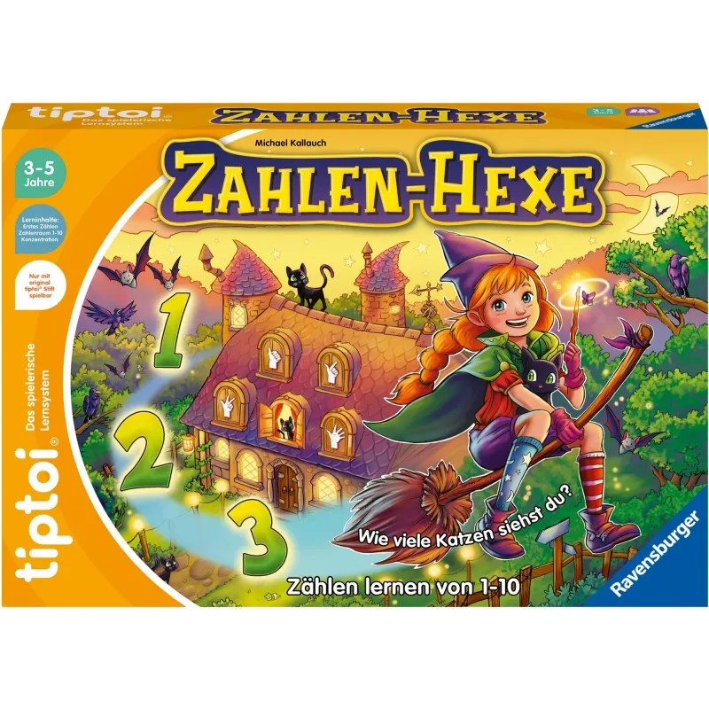 tiptoi Zahlen-Hexe, jogo de tabuleiro