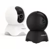 Foscam X5-B câmara de segurança IP, para interior, 5 MP 2592x1944, Wi-Fi e LAN, rotativa/inclinável, visão noturna de 8 m, deteção de pessoas, zoom digital 6x, preta