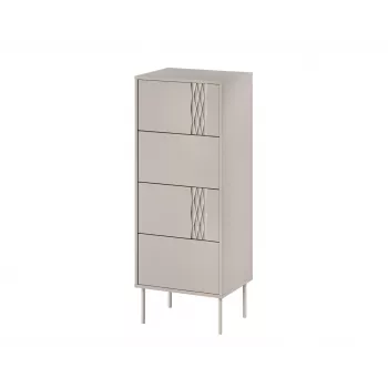 Cómoda Cama 4S TRESSE 50x40x125 caxemira mate