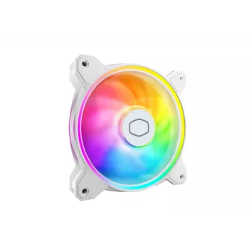 Ventoinha de caixa Cooler Master MasterFan MF120 Halo2 White Edition 120mm ARGB